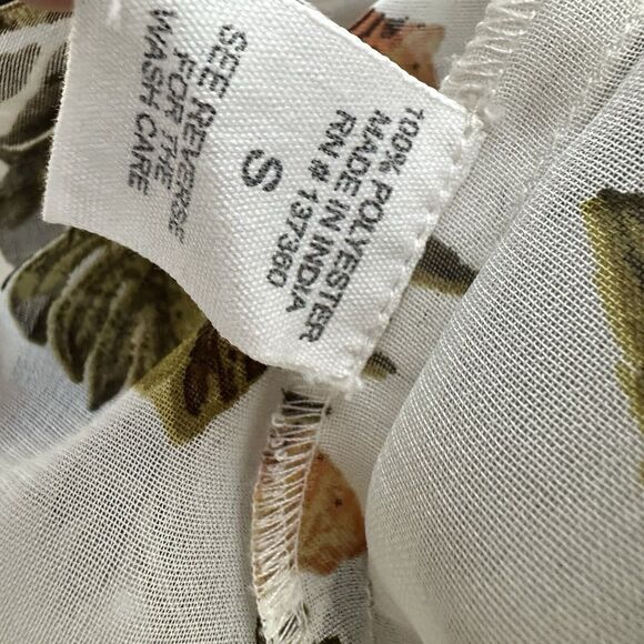 Live 4 Truth Women's Semi Sheer Tiger Print Long Sleeve Blouse Size S - Picture 7 of 8